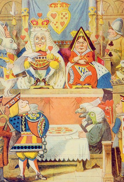 The Trial of the Knave of Hearts, ilustrace z 