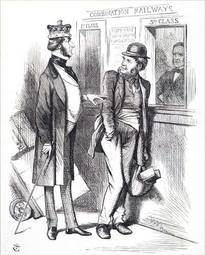 Rostoucí ceny vlaků. od John Tenniel