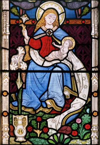 Madonna a dítě, 1863 (vitráže) od John Thomas Grylls