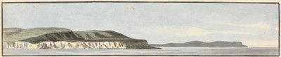 The Bill of Portland (jedna ze tří kreseb na jedné hoře) od John Thomas Serres