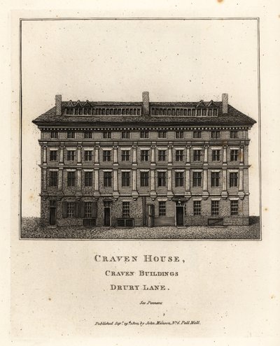 Craven House, Craven Buildings, Drury Lane, Londýn od John Thomas Smith