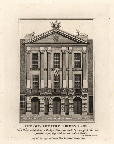 Před Starým divadlem, Drury Lane od John Thomas Smith