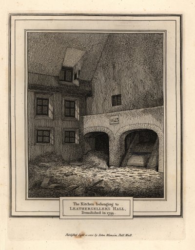 Kitchen of Leathersellers’ Hall, Londýn od John Thomas Smith
