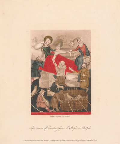 Muster der Malerei aus der St. Stephanskapelle od John Thomas Smith
