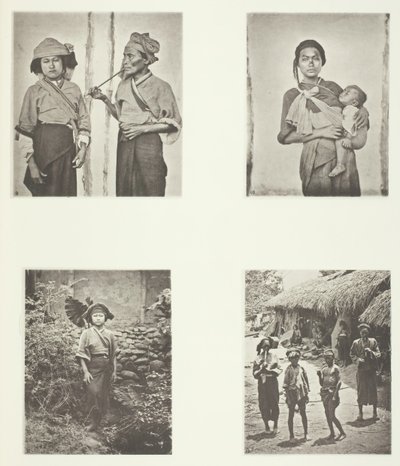 Pepohoan Women, Způsob nošení dítěte, Kostým žen Baksa, Lakoli, c. 1868. od John Thomson