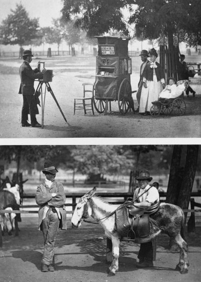Fotografie na Common a Waiting for Hire, 1876-77 (woodburytype) od John Thomson
