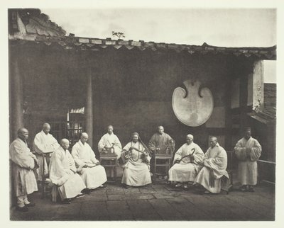 Opat a mniši z Kushanu, c. 1868. od John Thomson