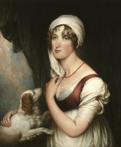 Sarah Trumbull se španělem, kolem roku 1802 od John Trumbull