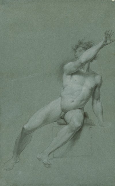 Náčrt studie mužského aktu od John Trumbull