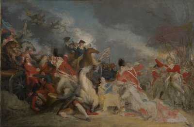 Smrt generála Mercera v bitvě o Princeton, 3. ledna 1777 (nedokončená verze) od John Trumbull