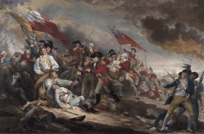 Smrt generála Warrena v bitvě u Bunker Hill, 17. června 1775, pub. 1786 od John Trumbull