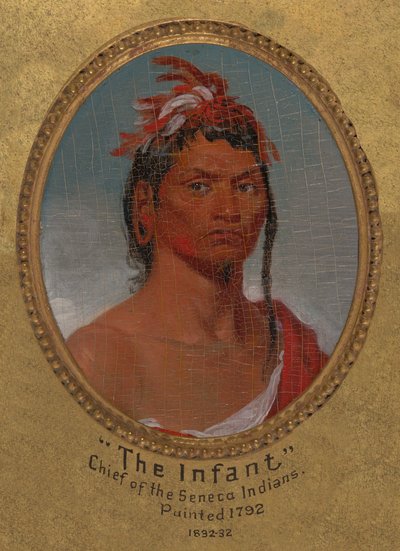 "Der Säugling," Häuptling der Seneca-Indianer od John Trumbull
