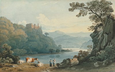 Hrad Berry Pomeroy, Devon od John Varley