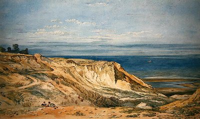 Cliffs at Trimmingham (akvarel) od John Varley