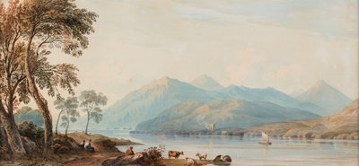 Glengary Loch, datum neznámé (akvarel na papíře) od John Varley
