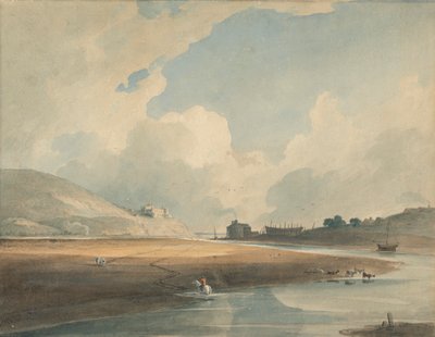 Hrad Harlech a trajekt Twgwyn od John Varley
