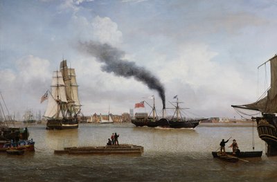 Loď S.S. Forfarshire opouští Hull při své poslední plavbě (olej na plátně) od John Ward