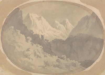 Alpská scéna od John Warwick Smith