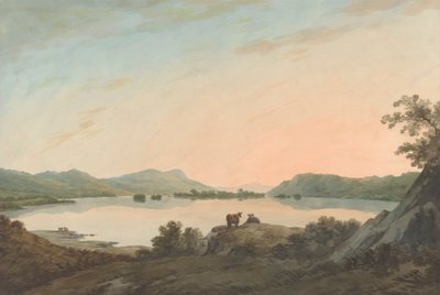 Lake Windermere z Calgarth s Belle Isle od John Warwick Smith
