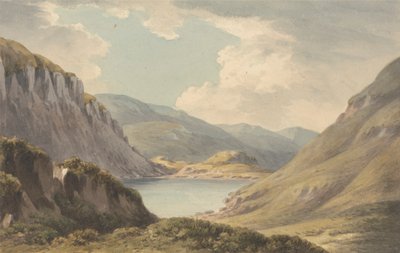 Llyn Geirionedd nedaleko od Trefriew, na řece Conway, Carnarvonshire od John Warwick Smith