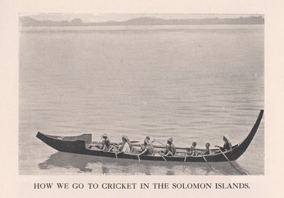 Jak chodíme na kriket na Šalamounových ostrovech, 1912. od John Watt Beattie