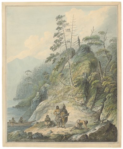 Pohled v Nootka Sound, 1784 od John Webber