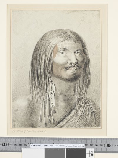 F.21 A Man of Nootka Sound, cca 1773-84 (akvarel) od John Webber