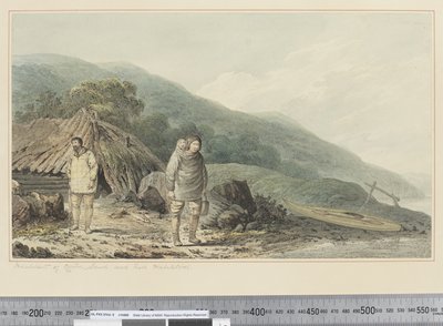 F.33 Inhabitants of Norton Sound and their Habitations, c.1773-84 (akvarel) od John Webber