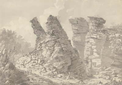 Hob Thursts Houses, Monsoldale, Derbyshire od John Webber