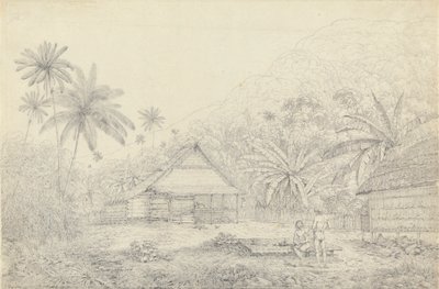 Pohled na ostrov Krakatoa od John Webber