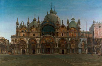 San Marcon basilikan läntinen julkisivu, Venetsia, Italia od John Wharlton Bunney