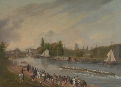 Závod lodí na řece Isis, Oxford od John Whessell