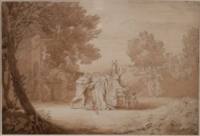 Rebecca u studny, 1807 od John White Abbott