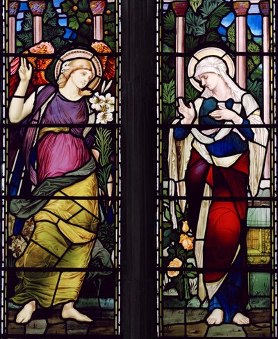 The Annunciation, c.1885 (vitráže) od John William Brown