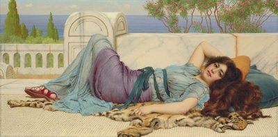 Mischief and Repose, 1909 od John William Godward