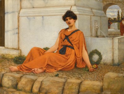 Repose, Květinová dívka od John William Godward