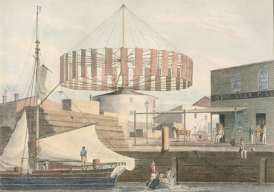Circular Mill, King Street, New York, 1830. od John William Hill