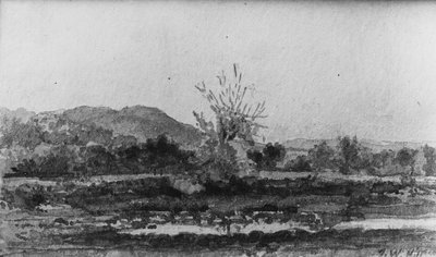 Three Views, No. 3: Mount Carmel, near New Haven, Connecticut, . od John William Hill