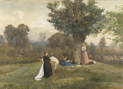 Laundry Day, West Somerset (wc na papíře) od John William North