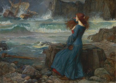 Miranda. Bouře, 1916 od John William Waterhouse
