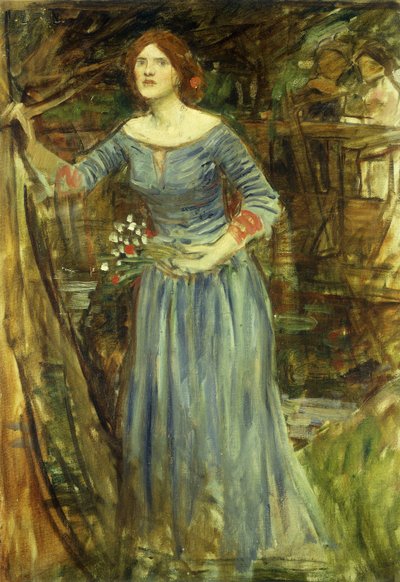 Studie pro Ofélii od John William Waterhouse