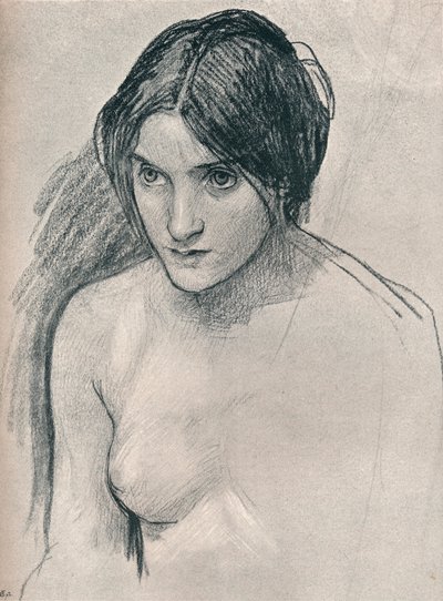 Studie k obrazu Hylas a nymfy, c1896 od John William Waterhouse