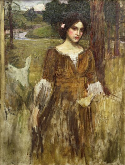 Lady Clare, kolem roku 1900 od John William Waterhouse