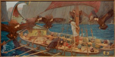 Ulysses a Sirény od John William Waterhouse