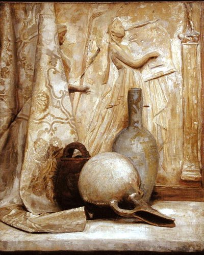 Zátiší z hrnců (olej na plátně) od John William Whiteley