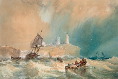 Obchodní brigáda vybíhající z Tynemouthu od John Wilson Carmichael