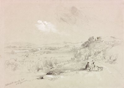 Haltwhistle z východu od John Wilson Carmichael