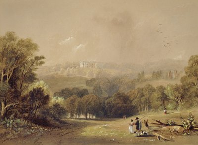 Roundhay Park, Leeds (akvarel na papíře) od John Wilson Carmichael