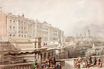 Somerset House a St Pauls z Waterloo Bridge (barva karoserie) od John Wilson Carmichael