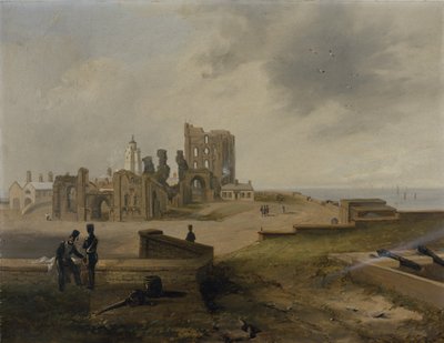 Tynemouthské převorství z východu od John Wilson Carmichael